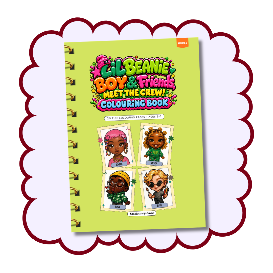 Lil Beanie Boy & Friends, Meet the Crew | Printable Colouring Book