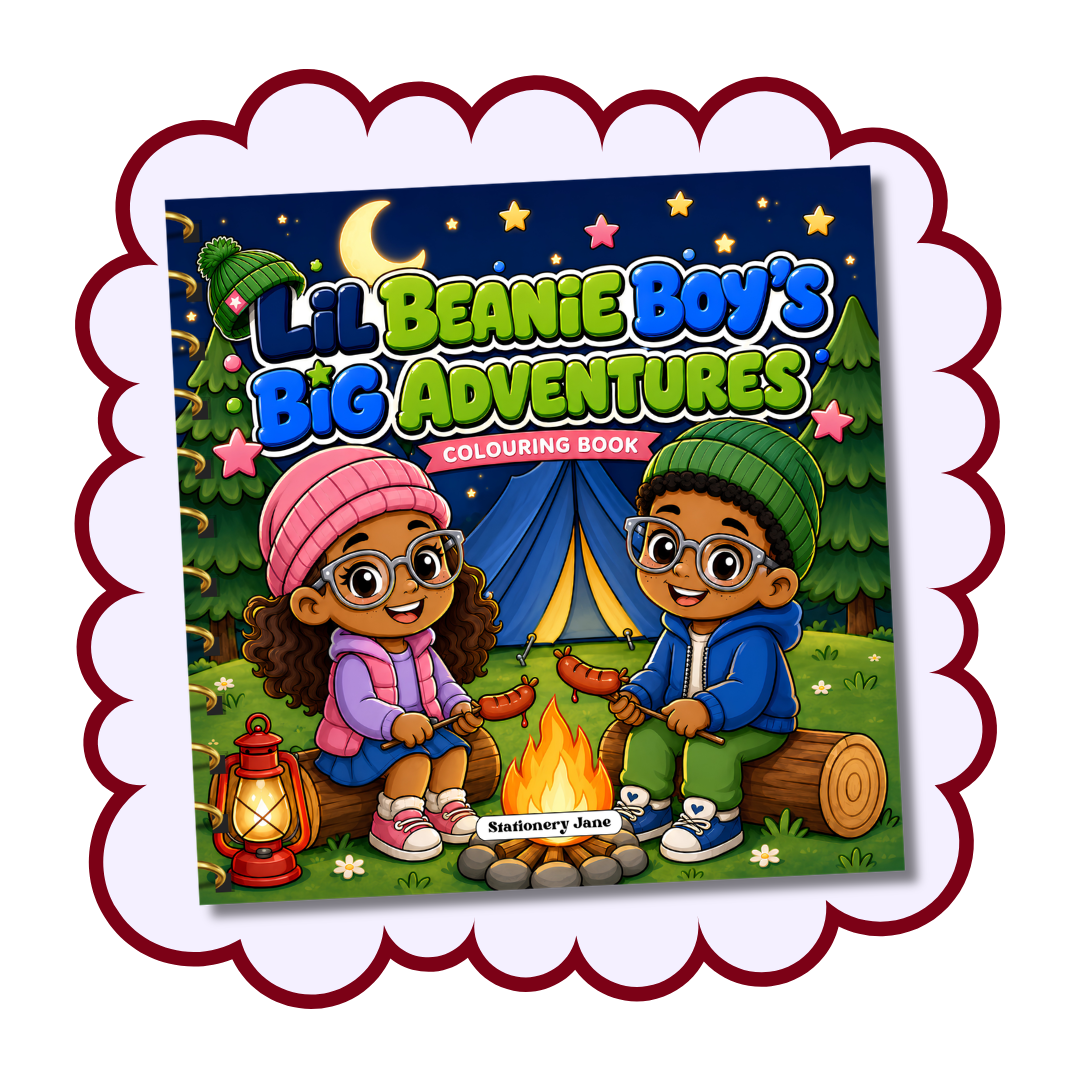 Lil Beanie Boy Big Adventures | Printable Colouring Book