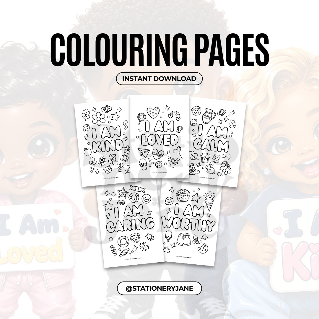 I Am Affirmation Colouring Book